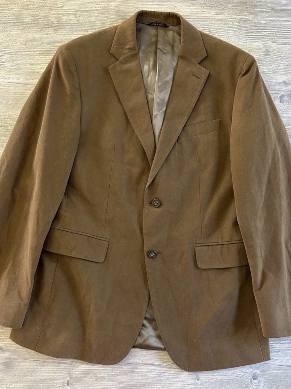 40R Banana Republic Corduroy Blazer Sport Coat Mens Modern Fit Brown